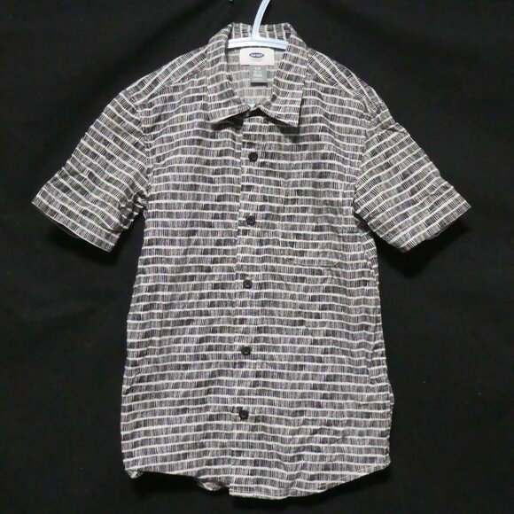 OLD NAVY | small 6-7 regular kids, boys | Short Sleeve Button-Up Front Shirt - Picture 1 of 14